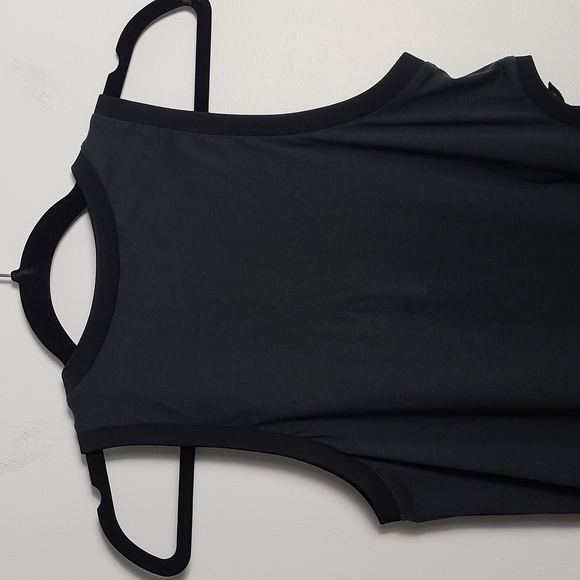 3.1 PHILLIP LIM Embroidered Floral Patch Tank with Cut Out Design Black Size XS - Picture 12 of 14